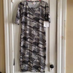 LuLaRoe Julia - B&W Pattern - Size XS NWT